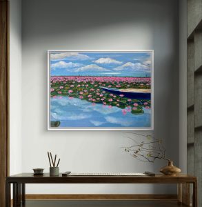 lotus in lake