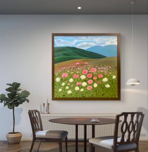 Flowers in valley